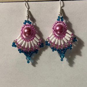 Beaded drop earrings